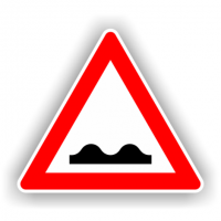 indicatoare pentru drum cu denivelari